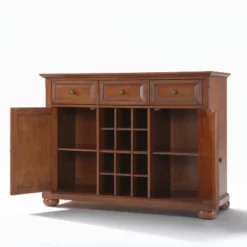 Alexandria Sideboard Cabinet With Wine Storage Cherry - Crosley -Crosley GUEST 01dec042 c93f 4a44 ac60 63b718ef706a