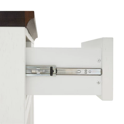 Clifton Kitchen Island Distressed White/Brown - Crosley 11 Clifton Kitchen Island Distressed White/Brown - Crosley - Image 11