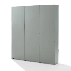 3pc Harper Entryway Set With Hall Tree And 2 Pantry Closets Gray - Crosley -Crosley GUEST 045fc792 c931 4e90 9751 1786ed47a61f