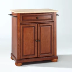 Alexandria Wood Top Portable Kitchen Island/Cart - Crosley -Crosley GUEST 0cdfa591 3b2b 428b 8d24 4178d88a3fa8