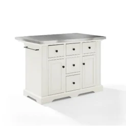 Julia Stainless Steel Top Kitchen Island - Crosley -Crosley GUEST 0ce15919 9ca0 4b8f 8a7b 165de05c49d5