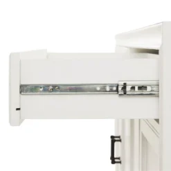 3pc Tara Entertainment Set With Closed Storage Distressed White - Crosley -Crosley GUEST 0f118ce6 bb42 4cc5 b3eb edbfca718cf5 1