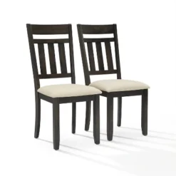 Set Of 2 Hayden Slat Back Dining Chairs Slate - Crosley -Crosley GUEST 0f47e6a9 9dac 4223 985b 5140dcf7e323