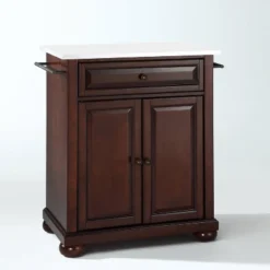 Alexandria Stone Top Portable Kitchen Island/Cart - Crosley -Crosley GUEST 10fd84fa 7df8 4367 90ab f10d5e7edffb