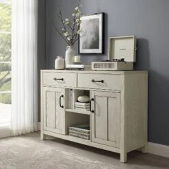 Roots Sideboard Whitewash - Crosley -Crosley GUEST 1335d207 51b8 4999 9e00 65f47a15321c