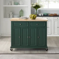Madison Kitchen Island/Cart Emerald Green - Crosley -Crosley GUEST 1354be9b 576d 4960 ba55 edcf37159f37