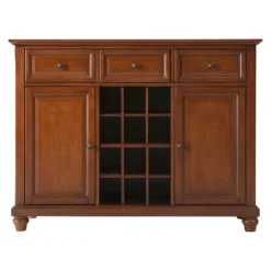 Crosley Cambridge Buffet Server / Sideboard Cabinet With Wine Storage -Crosley GUEST 13592a15 7ec0 40cf 822c 63007ff01970