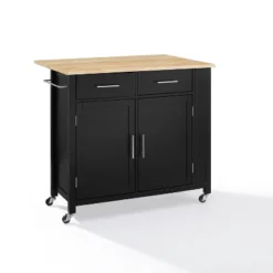 Savannah Wood Top Drop Leaf Kitchen Island/Cart - Crosley -Crosley GUEST 1370ad18 1587 4213 93d4 2519b2a08da0