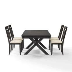 Hayden 5pc Extendable Dining Set With 4 Slat Back Chairs Slate - Crosley -Crosley GUEST 137235de 32cb 4f0d 9f58 c4825f4046e2