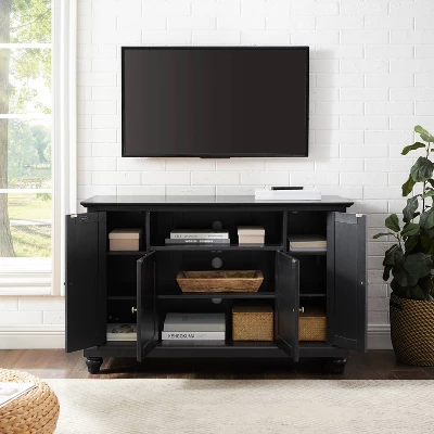 Cambridge TV Stand For TVs Up To 48" Dark Brown - Crosley 4 Cambridge TV Stand For TVs Up To 48" Dark Brown - Crosley - Image 4