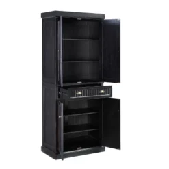 Seaside Kitchen Pantry Distressed Black - Crosley -Crosley GUEST 18aa0558 5945 44c9 83c8 9f86cdb738e0