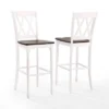 Set Of 2 Shelby Barstools Distressed White - Crosley