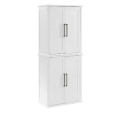 Bartlett Tall Storage Pantry With 2 Stackable Pantries White - Crosley -Crosley GUEST 19aefaf8 9bcc 4f0c b551 11e1f5450583