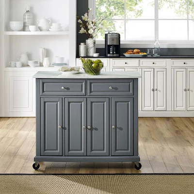 Avery Kitchen Cart Gray - Crosley 8 Avery Kitchen Cart Gray - Crosley - Image 8