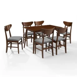 7pc Landon Dining Set With Wood Chairs - Crosley -Crosley GUEST 1af25e68 07dd 4409 8900 be229a506e9e