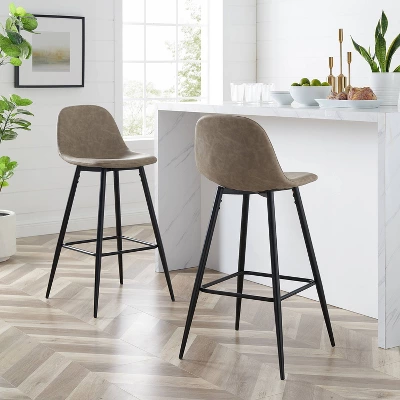Set Of 2 Weston Barstools - Crosley 1 Set Of 2 Weston Barstools - Crosley