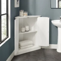 Shoreline Stackable Corner Pantry White - Crosley -Crosley GUEST 1bdb59d2 cec1 407f b771 527dc3a6c923