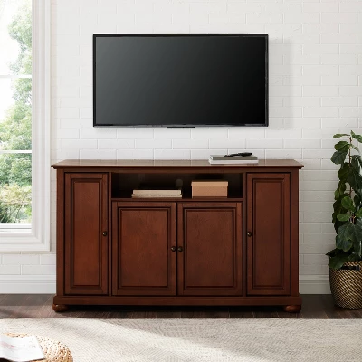 Alexandria TV Stand For TVs Up To 60" Dark Red - Crosley 3 Alexandria TV Stand For TVs Up To 60" Dark Red - Crosley - Image 3
