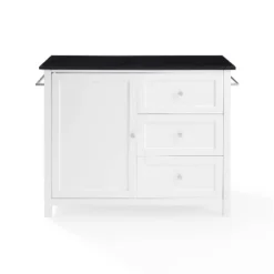 Soren Granite Top Kitchen Island/Cart Black/White - Crosley 25 Soren Granite Top Kitchen Island/Cart Black/White - Crosley -Crosley GUEST 205e12fd 46bf 4769 8e6f 04b2f7e3c302