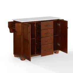 Eleanor Granite Top Kitchen Island Mahogany - Crosley -Crosley GUEST 207216cc 27cc 42ca bd64 4b087a1aefde