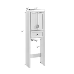 Tara Space Saver Cabinet Over The Toilet Etagere White - Crosley -Crosley GUEST 273ce605 866e 4784 830b 33b1e7516d8b
