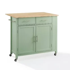 Savannah Wood Top Drop Leaf Kitchen Island/Cart - Crosley -Crosley GUEST 278e6304 8ceb 41fe 9be3 2139779384c2