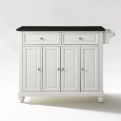 Cambridge Black Granite Top Full Size Kitchen Island/Cart - Crosley -Crosley GUEST 29074062 7611 4733 a8f7 6ac391e8d697