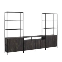 3pc Jacobsen Entertainment Set With Large Etageres Brown Ash - Crosley 18 3pc Jacobsen Entertainment Set With Large Etageres Brown Ash - Crosley -Crosley GUEST 2c7eaae5 a8a6 40bf b97b a188271614a3