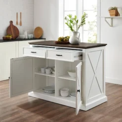 Clifton Kitchen Island Distressed White/Brown - Crosley 15 Clifton Kitchen Island Distressed White/Brown - Crosley -Crosley GUEST 2eb25fa2 07be 482a 86bb dd274d9cc01c