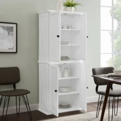 2pc Clifton Tall Pantry White - Crosley 15 2pc Clifton Tall Pantry White - Crosley -Crosley GUEST 30e487ac 625d 4d87 a01f 83a44d014c0c