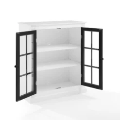 Cecily Stackable Storage Pantry White/Matte Black - Crosley -Crosley GUEST 33304969 e220 4119 be52 0d97839fb0c1