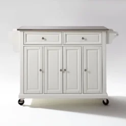 Full Size Stainless Steel Top Kitchen Cart - Crosley -Crosley GUEST 3396b39f a8d8 4c7d 9466 70afe7ddb45a