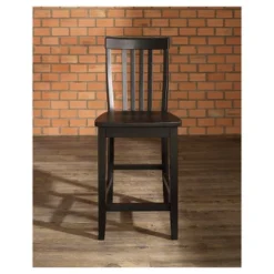 Set Of 2 24" School House Counter Height Barstools - Crosley -Crosley GUEST 33e41e13 66b5 4d49 8e74 e82058759b55