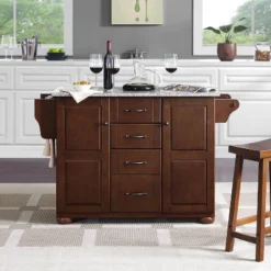 Eleanor Kitchen Island With Solid Granite Top Mahogany - Crosley 21 Eleanor Kitchen Island With Solid Granite Top Mahogany - Crosley -Crosley GUEST 349200cf 1774 4370 a821 e4efd41cfe94