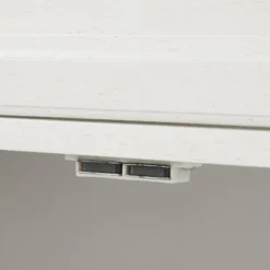 3pc Tara Entertainment Set With Open Shelving Distressed White - Crosley -Crosley GUEST 35862edd 1839 4488 b764 2bd619945e09 1