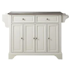 LaFayette Stainless Steel Top Full Size Kitchen Island - Crosley -Crosley GUEST 3590b683 cac9 4c7e a7d0 b976e0b89862