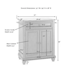 Cambridge Granite Top Portable Kitchen Island/Cart Cherry/Black - Crosley -Crosley GUEST 382676b8 eedf 4bfa b238 7d22cb22f943