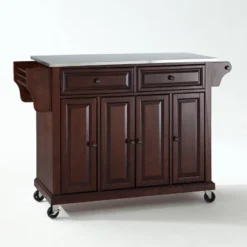 Full Size Stainless Steel Top Kitchen Cart - Crosley -Crosley GUEST 3944983c 3258 4750 bde1 e9f47533372c