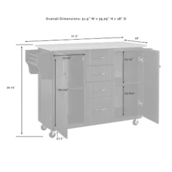 Eleanor Granite Top Kitchen Cart Mahogany - Crosley -Crosley GUEST 3ace77ca 782d 46c3 b0a0 82d9b9c9b54e 1