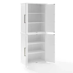 Bartlett Tall Storage Pantry With 2 Stackable Pantries White - Crosley -Crosley GUEST 3bbbdc6f 526f 4ac1 8a1f 7a7711a438e9