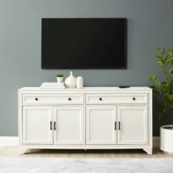 Tara Sideboard Distressed White - Crosley -Crosley GUEST 3d793146 2fb9 4347 b11d 7c5194e1d433