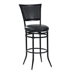 Rachel Swivel Barstool Black With Cushion - Crosley -Crosley GUEST 3d7ac94c 7b84 4f81 aa85 0b9b27b7e84a