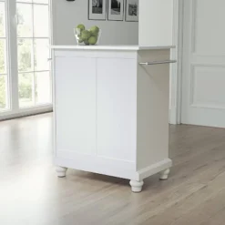 Cambridge Stone Top Portable Kitchen Island/Cart White - Crosley -Crosley GUEST 3d93ac5d c8c5 424c b459 a9cef45fe7d8