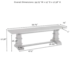4pc Joanna Dining Set With Bench And 4 Upholstered Chairs Rustic Brown - Crosley -Crosley GUEST 3e878f4a 9ad1 46eb 8c4d 185b6c1216e5