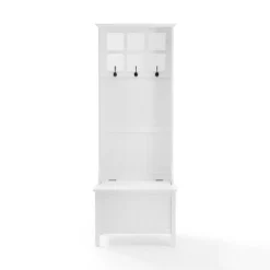 Plymouth Hall Tree White - Crosley -Crosley GUEST 3fa3d3df 2cd1 4daf 8e25 fe3b81ec5a65