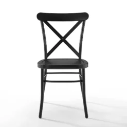 Set Of 2 Camille Dining Chair Matte Black - Crosley -Crosley GUEST 4149edd8 4165 44f0 8b1e 2a5912e15491