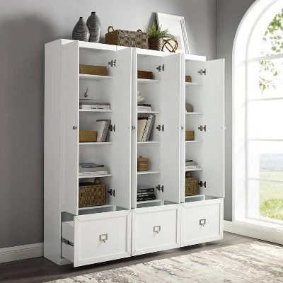 3pc Harper Entryway Pantry Closets White - Crosley 2 3pc Harper Entryway Pantry Closets White - Crosley - Image 2