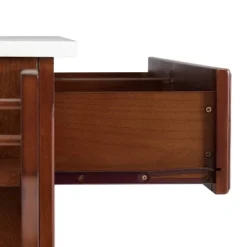 Lafayette Granite White Top Full Size Kitchen Island/Cart Mahogany - Crosley 16 Lafayette Granite White Top Full Size Kitchen Island/Cart Mahogany - Crosley -Crosley GUEST 4426a015 86ff 4e86 a0b3 a4f06db2a6f1