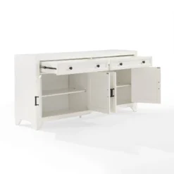 Tara Sideboard Distressed White - Crosley -Crosley GUEST 45897322 7e38 47f7 ba7a 19319efd30ba