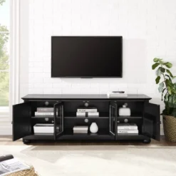 Alexandria Low Profile TV Stand For TVs Up To 60" Black - Crosley -Crosley GUEST 4634f4d7 553c 4670 8f3d 34e4c500efe7
